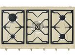 Smeg SRV896POGH Einbau-Gaskochfeld mit 5 Kochfeldern, Creme