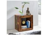 Finebuy Beistelltisch Kalkutta 45 X 45 X 35 Cm Wohnzimmertisch Cube Regal Tisch