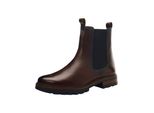 Stiefelette Ara "Ara Stiefelette Leder/Textil", Damen, Gr. 41, Braun (Cacao), Leder, Textil, Schuhe Stiefelette