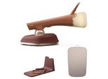 Philips OneTurn 2-in-1 Bügeleisen & Steamer, Dampfbügeleisen, SteamGlide Plus-Sohle, 2,5 m, 90 g/min, Braun, 45 g/min