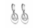 Paar OhrhäNger Dkeniz "925/- Sterling Silber Royal Ohrring", Silber (Silber, Weiß), Ohrringe, Damen, One-Size, Silber 925 (Sterlingsilber)