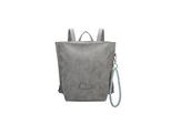 Cityrucksack Fritzi Aus Preussen "Fritzi33N", Damen, Gr. B/H/T: 10Cm, Grau, Lederimitat, RucksäCke Cityrucksack, Mit Abnehmbarer SchlüSselschlange