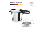 Schnellkochtopf Fissler "Vitaquick Edition", Silber (Edelstahl, Silber), B:25,5Cm H:22Cm L:42,5Cm Ø:22Cm, TöPfe, Schnellkochtopf, Made In Germany, Mit Gelochtem Einsatz