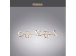 Just Light Pendelleuchte "Curls", Gold (Messingfarben Matt), 4, 1 Stk., Leuchten, Led, Dimmbar, Simply Dim, Memory, Nach Trennung Vom Netz, Pendelleuchte