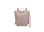 Cityrucksack Fritzi Aus Preussen "Fritzi33N", Damen, Gr. B/H/T: 10Cm, Beige (Taupe), Lederimitat, RucksäCke Cityrucksack, Mit Abnehmbarer SchlüSselschlange