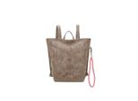 Cityrucksack Fritzi Aus Preussen "Fritzi33N", Damen, Gr. B/H/T: 10Cm, Braun, Lederimitat, RucksäCke Cityrucksack, Mit Abnehmbarer SchlüSselschlange