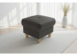 Polsterhocker Sit & More "Pamela", Grau (Anthrazit), B:58Cm H:48Cm T:58Cm, Hocker, Polsterhocker, Mit Praktischen Stauraum