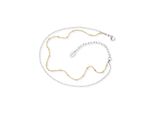 FußKette Engelsrufer "Twin Moonlight Bicolor", Gold (Edelstahlfarben, Gelbgoldfarben), FußKetten, Damen, Edelstahl