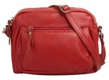 UmhäNgetasche Samantha Look, Damen, Gr. B/H/T: 23Cm X 18Cm X 5Cm Onesize, Rot, Leder, Unifarben, Taschen UmhäNgetasche, Echt Leder