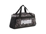 Sporttasche Puma "Challenger Aop Small Sports Bag", Mouse Gray, Buttercream, Leopard Aop, Netz, Obermaterial: 100% Polyester, Gemustert, Taschen Sporttasche, Sporttasche, Mit Mehreren FäChern, Verstellbarer Schulterriemen