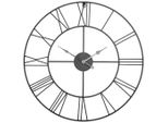 Ambia Home Wanduhr, Schwarz, Metall, RoHS, CE EN 14786, Dekoration, Uhren, Wanduhren