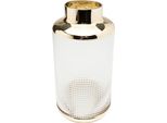 Tischvase Kare Design "Vase La Noble", Gold (Goldfarben), B:15Cm H:30Cm T:15Cm, Glas, Vasen