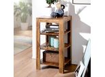 Finebuy Sheesham Massivholz BüCherregal 3 BöDen Stand Regal 44X44X83 Cm