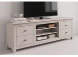 Lowboard Otto Home "Rauna", Kaschmir, Bei, B:200Cm H:59Cm T:38Cm, Massivholz, Sideboards, Lowboard, Kommode, Breite 200 Cm, Fsc-Zertifiziertes Massivholz