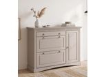 Schuhkommode Otto Home "Rustic", Kaschmir, B:130Cm H:93Cm T:39Cm, Fsc-Zertifiziertes Massivholz, Sideboards, Schuhkommode, Aus Massiver Kiefer, Breite 130 Cm, FüR Ca. 2 X 12 Paar Schuhe
