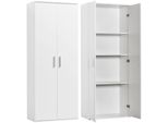 Mehrzweckschrank Procontour "Schrank Clara ", Weiß, B:64Cm H:167Cm T:33,7Cm, Holzwerkstoff, Kunststoff, SchräNke, Mehrzweckschrank, HöHe 167Cm Mit Variabel Verstellbaren EinlegeböDen