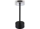 Globo Lighting Led Tischleuchte "Shira", Schwarz (Schwarz Matt), 1, 1 Stk., Leuchten, Akkutischleuchte, Touchdimmer, Lichttemperaturwechsel, Led Tischlampe Led Tischleuchte