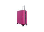 Koffer Saxoline "Fiesta", Gr. B/H/T: 51Cm X 77Cm X 30Cm, Pink (Fuchsia), Polypropylen, Koffer, Large - Hartschalenkoffer - Aus Polypropylen