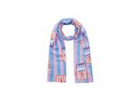 Modetuch Codello "Codello Schal", Damen, Pink (Blau), Obermaterial: 55% Modal Cmd. 45% Baumwolle Co., Bunt, ModetüCher, Mit Sardinenmotiven