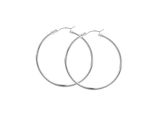 Paar Creolen Firetti "Schmuck Geschenk Edelstahl Ohrschmuck Ohrringe", Silber (Edelstahlfarben), Ohrringe, Damen, 50Mm, Edelstahl