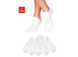 Sneakersocken Lascana Active, Damen, Gr. 39-42, Weiß (5X Weiß), Baumwolle, Elasthan, Polyamid, Unifarben, Elastisch, Socken Sneakersocken, Mit Frottee Details
