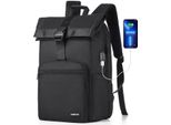 Famanu Rolltop Rucksack Multifunktional - Städtischer Rucksack, Tagesrucksack, Wanderrucksack - 17 Zoll