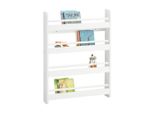 SoBuy Kinderregal, Weiß, Holzwerkstoff, Holz, 60x80x12 cm, Kinder- & Jugendzimmer, Kindermöbel, Kinderregale