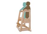 tiSsi Lernturm Felix, Buche, Holz, Buche, massiv, 54x91x45 cm, Babymöbel, Hochstühle & Zubehör, Lerntürme