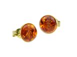 Paar Ohrstecker Ostsee-Schmuck "Ostsee-Schmuck Ohrstecker Classic 8 Mm Ohrstecker Classic 8 Mm", Gelb, Ohrringe, Damen, 9Mm Rund, Gelbgold 333