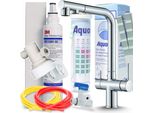 Ari Venom 2 3-Wege Küchenarmatur Chrom Ausziehbar mit 3M AP2-C405-SG Trinkwasserfilter Untertisch Wasserfilter