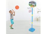 Famanu Basketballring Kinder Basketballset - Höhenverstellbar, bunt
