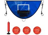 Famanu Trampolin-Basketballkorb - Mini-Basketballkorb für drinnen und draußen
