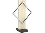 Eglo Tischleuchte "Boyal Tischlampe - Stahl, Holz - Led - 1X13W - IP20", Schwarz, Braun, 1, H: 42,5Cm, 1 Stk., Leuchten, Nachttischlampe, Schreibtischleuchte, Leselampe, L30 X B15 X H42,5 Cm, Tischleuchte