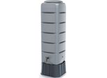 Regentonne Prosperplast "Tenso", Grau (Grau Glatt), B:130,5Cm H:39,6Cm T:39,6Cm, Polyethylen, Regentonnen