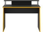 Gamingtisch Fmd "Zocker", Grau (Anthrazit, Anthrazit, Anthrazit), B:117Cm H:77,7Cm T:50Cm, Tische, Breite 117 Cm