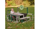 Quadro Möbel Kit L Modularer Baukasten für Kindermöbel und Spielgeräte, ab 6 Monaten, 345 Teile – Mint