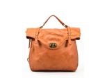 BZNA Gabi Cognac Rucksack Backpacker Designer Damen Lederrucksack