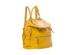 BZNA Ben Gelb Rucksack Backpacker Designer Uni Lederrucksack