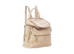 BZNA Ben Beige Rucksack Backpacker Designer Uni Lederrucksack