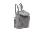 BZNA Ben Grau Rucksack Backpacker Designer Uni Lederrucksack