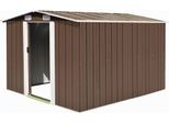 im  Gerätehaus 257x298x178 cm Metall Braun - Geräteschuppen CC574
