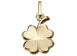 KettenanhäNger Firetti "Schmuck Geschenk Gold 333 Halsschmuck AnhäNger FüR Halskette Kleeblatt", Gold (Gelbgoldfarben), SchmuckanhäNger, Damen, Gelbgold 333, 0,75 G, KettenanhäNger