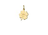 KettenanhäNger Firetti "Schmuck Geschenk Gold 333 Halsschmuck AnhäNger Kleeblatt", Gold (Gelbgoldfarben), SchmuckanhäNger, Damen, Gelbgold 333, 0,43 G, KettenanhäNger