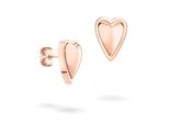 Paar Ohrstecker Liebeskind Berlin "Metal Heart, Herz", RoséGoldfarben, Ohrringe, Damen, Edelstahl