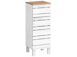 Unterschrank Home Affaire "Josie", Weiß, Honig, B:30Cm H:79Cm T:30Cm, Massivholz, SchräNke, Unterschrank, Breite 30,5 Cm, Aus Massivholz, Verstellbarer Einlegeboden