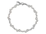 Armband Titania "Titanarmband", Silber (Silberfarben), ArmbäNder, Damen, Titan, Armband, Mit Zirkonia
