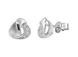 Paar Ohrstecker Firetti "Schmuck Geschenk Silber 925 Ohrschmuck Ohrringe", Silber (Silberfarben, Kristallweiß, Kristallweiß), Ohrringe, Damen, Silber 925 (Sterlingsilber), Mit Zirkonia (Synth.)