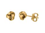 Paar Ohrstecker Firetti "Schmuck Geschenk Gold 333 Ohrschmuck Knoten", Gelbgoldfarben, Ohrringe, Damen, 7Mm, Gelbgold 333