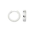 Paar Creolen Firetti "Schmuck Geschenk Silber 925 Ohrschmuck Ohrringe Facettiert", Silberfarben, Ohrringe, Damen, 15Mm, Silber 925 (Sterlingsilber)