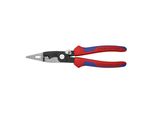 Knipex 13 92 200 Elektro-Installationszange Mit Mehrkomponenten-HüLlen Schwarz Atramentiert 200 Mm)